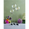 Sirius Pure Trio Glass Baubles with Timer - Clear - Image 1