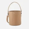 meli melo Women's Santina Mini Bucket Bag Large Woven - Light Tan - Image 1