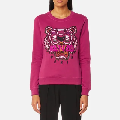 KENZO Women's Classic Tiger Sweatshirt - Deep Fuchsia