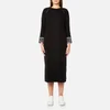 KENZO Women's Reversible Sleeve Knit Midi Jumper Dress - Black - Image 1