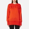 KENZO Women's Embroidery Sweatshirt - Medium Orange - Image 1