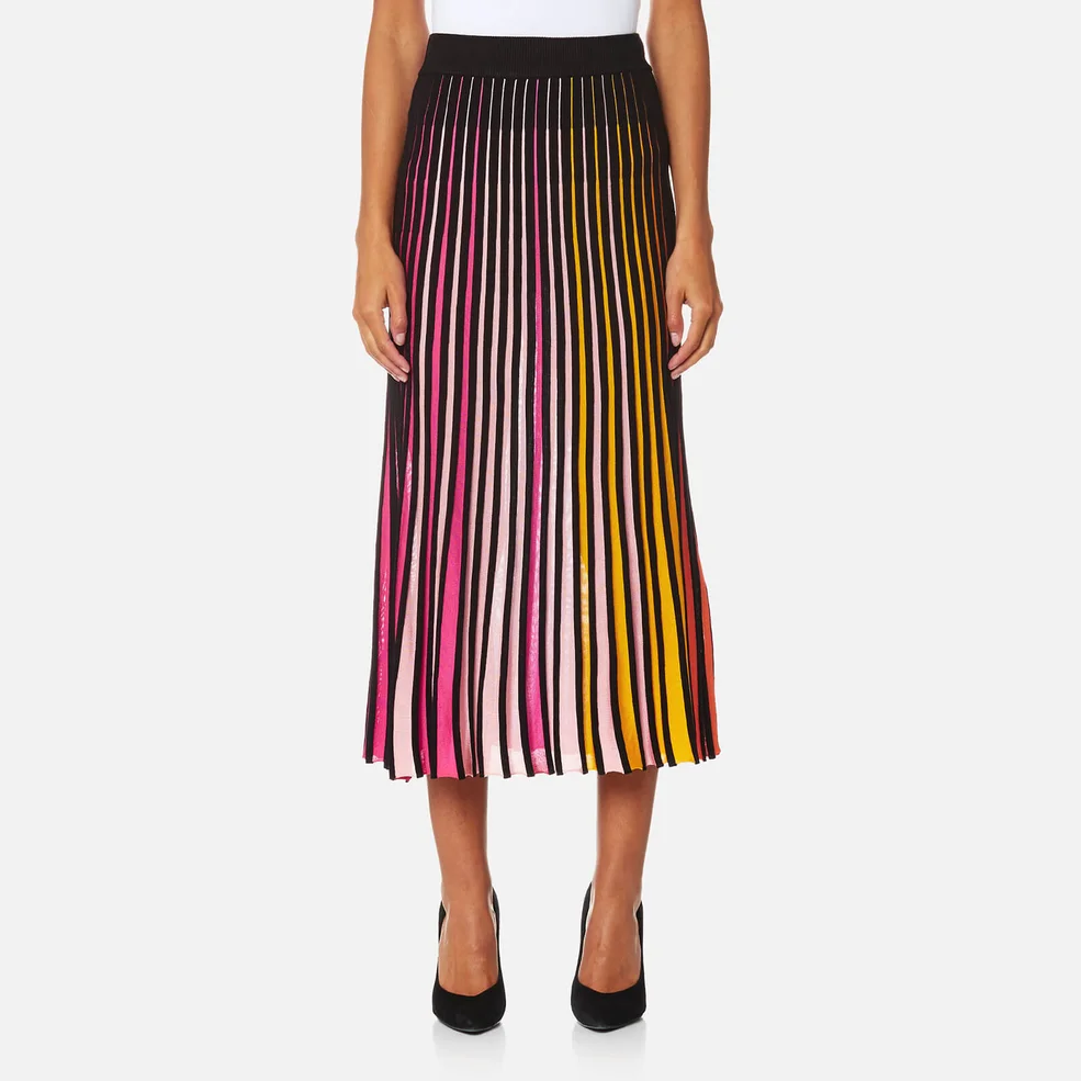 KENZO Women's Multi Colour Viscose Blend Rib Skirt - Multi Image 1