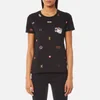 KENZO Women's All Over Multi Icons Single T-Shirt - Black - Image 1