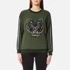 KENZO Women's Soft Tiger Embroidery Sweater - Dark Khaki - Image 1