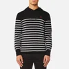 Polo Ralph Lauren Men's Hooded T-Shirt Stripe Hoody - Black/White - Image 1