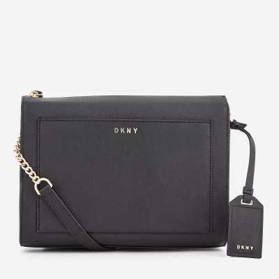 DKNY Women's Bryant Park Medium Box Cross Body Bag - Black