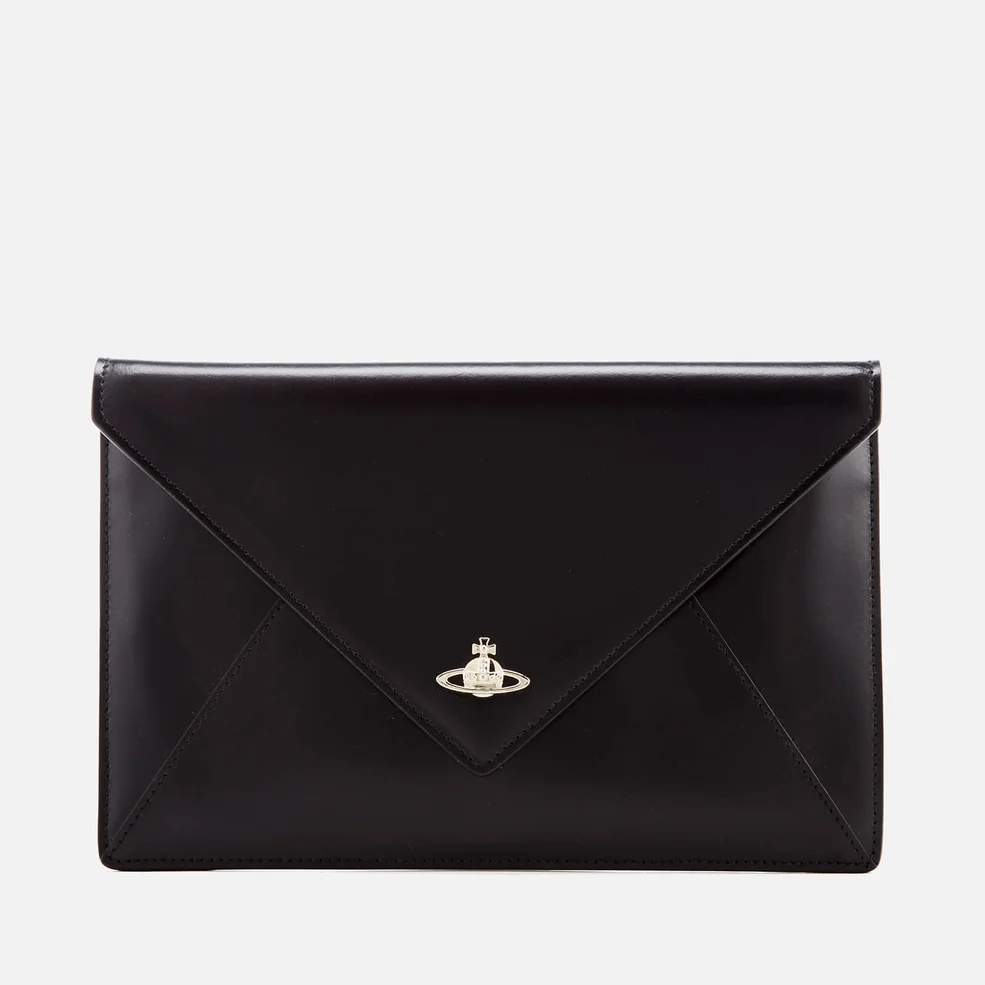 Vivienne Westwood Women's Private Envelope Clutch Bag - Black/Black Image 1