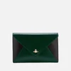Vivienne Westwood Women's Private Envelope Clutch Bag - Green/Black - Image 1