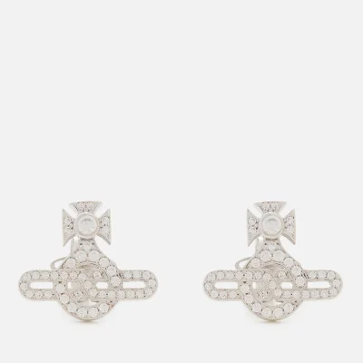 Vivienne Westwood Women's Infinity Orb Stud Earrings - White Cubic Zirconia