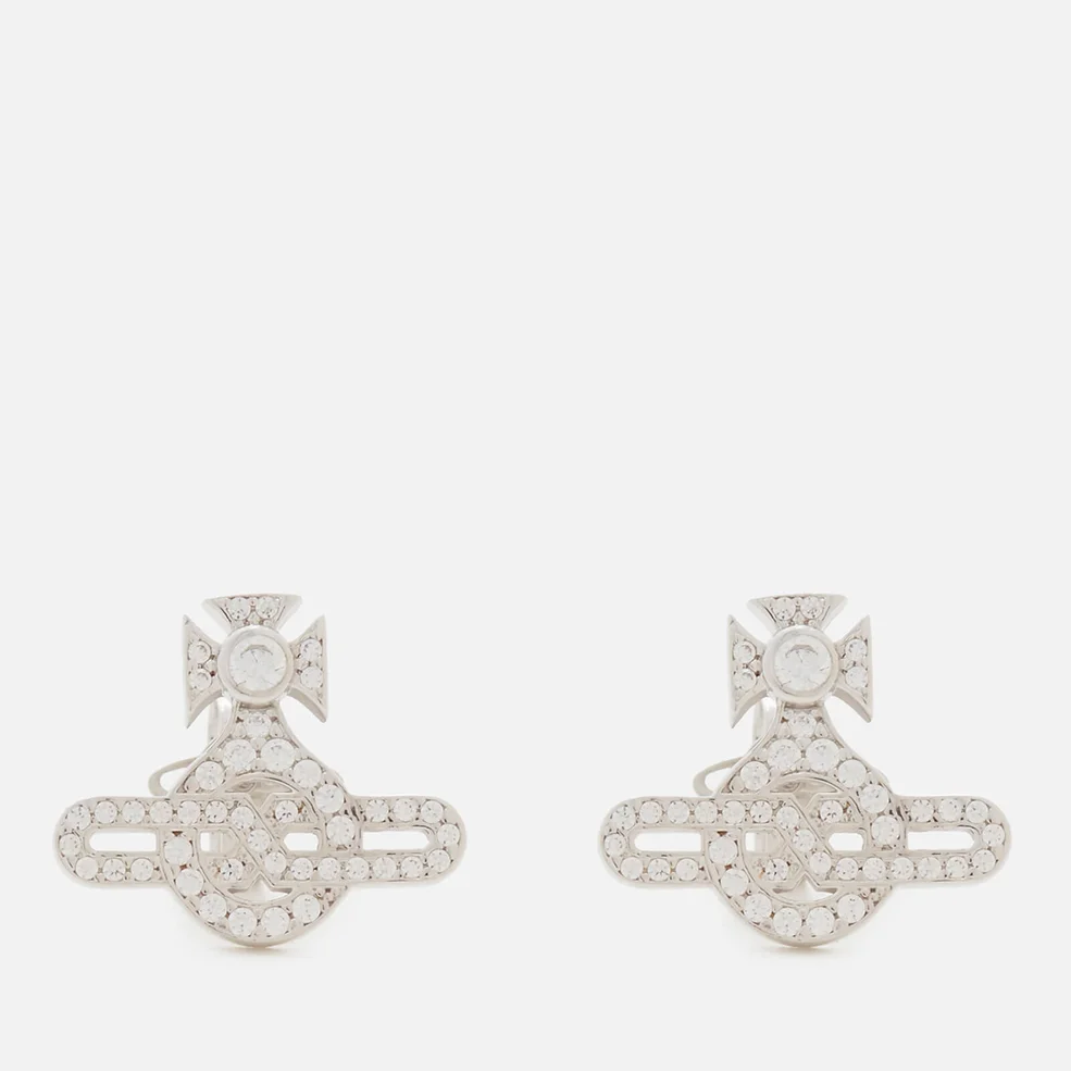 Vivienne Westwood Women's Infinity Orb Stud Earrings - White Cubic Zirconia Image 1