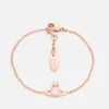 Vivienne Westwood Women's Reina Small Bracelet - Pink Cubic Zirconia - Image 1