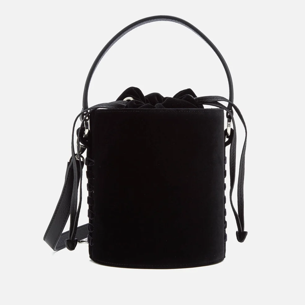 meli melo Women's Velvet Santina Mini Bucket Bag - Black Image 1