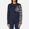 PS by Paul Smith Women's Zebra Knitted Jumper - Navy - Image 1