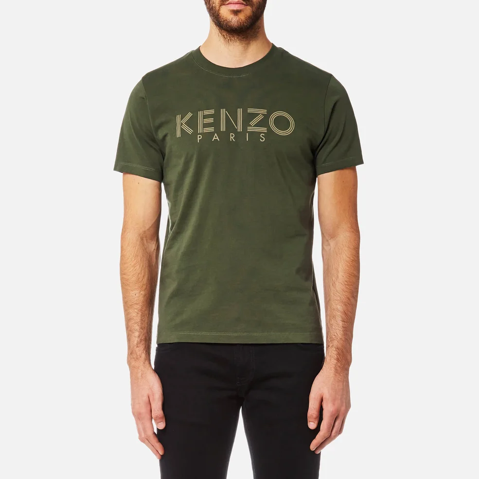 KENZO Men's KENZO Paris T-Shirt - Dark Khaki Image 1