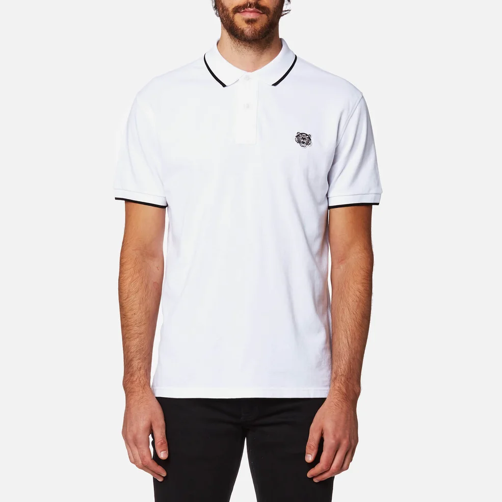 KENZO Men's Slim Fit Polo Shirt - White Image 1