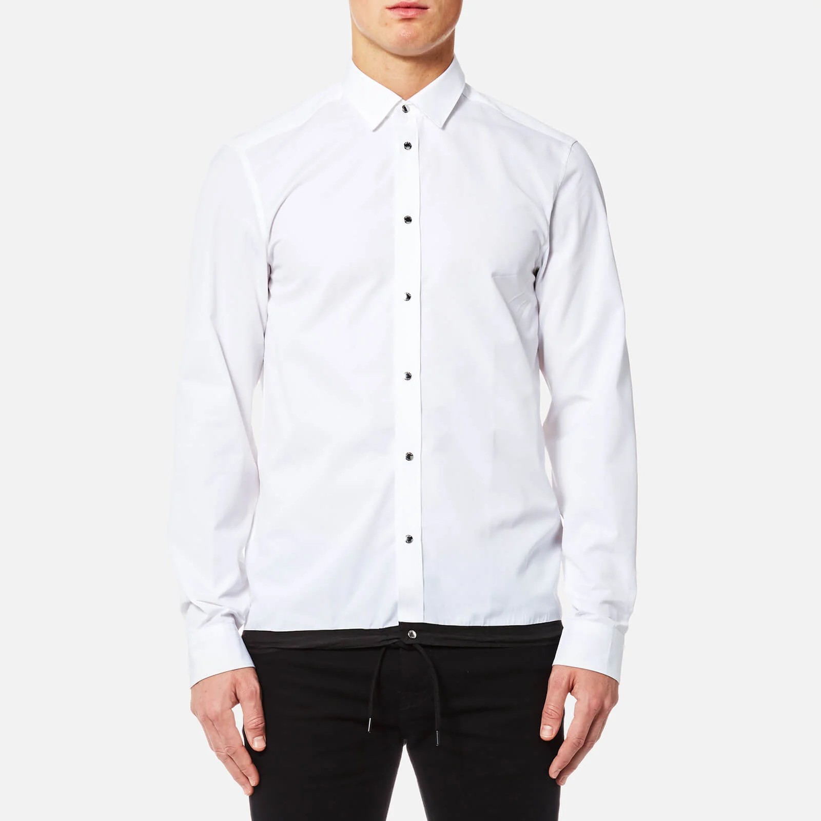 KENZO Men's Drawcord Shirt - White Image 1