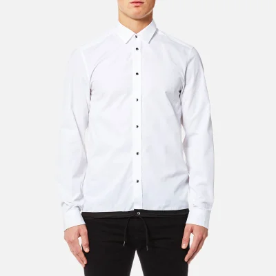 KENZO Men's Drawcord Shirt - White