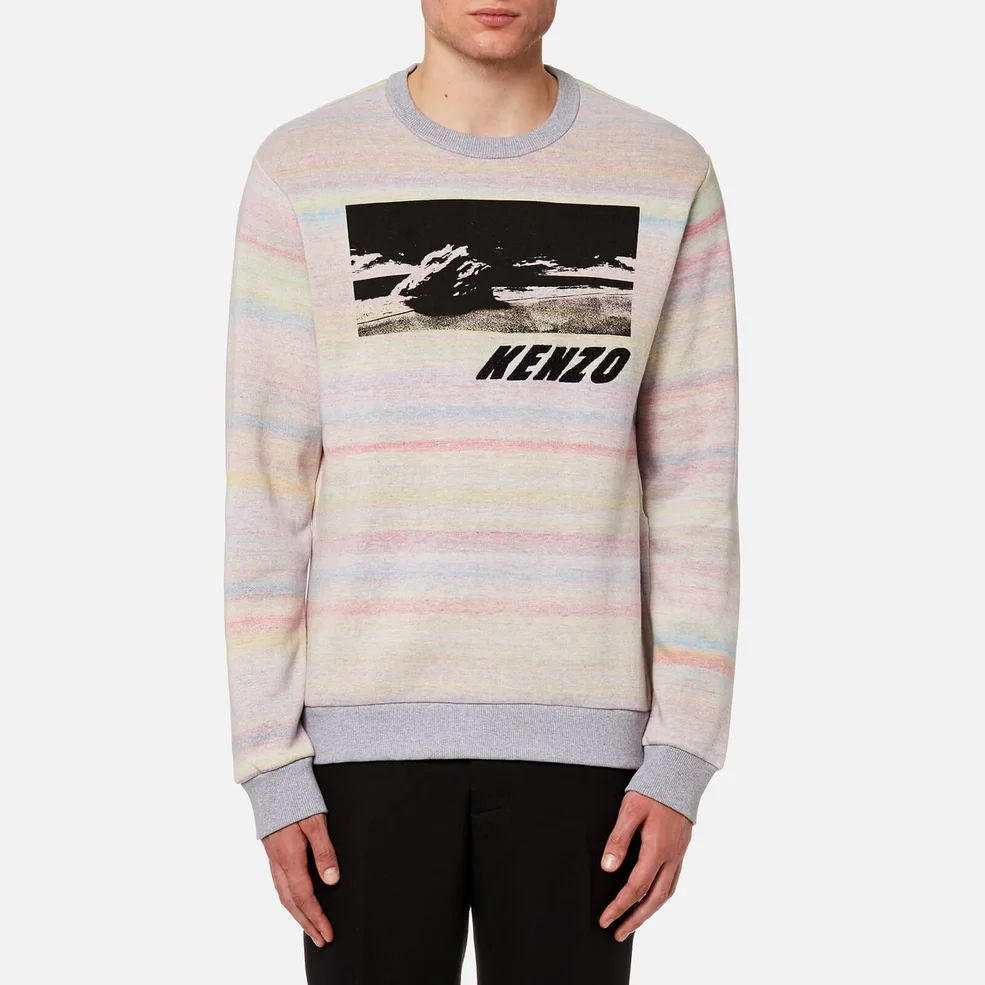 KENZO Men's Embroidered Classic Sweatshirt - Multi Image 1