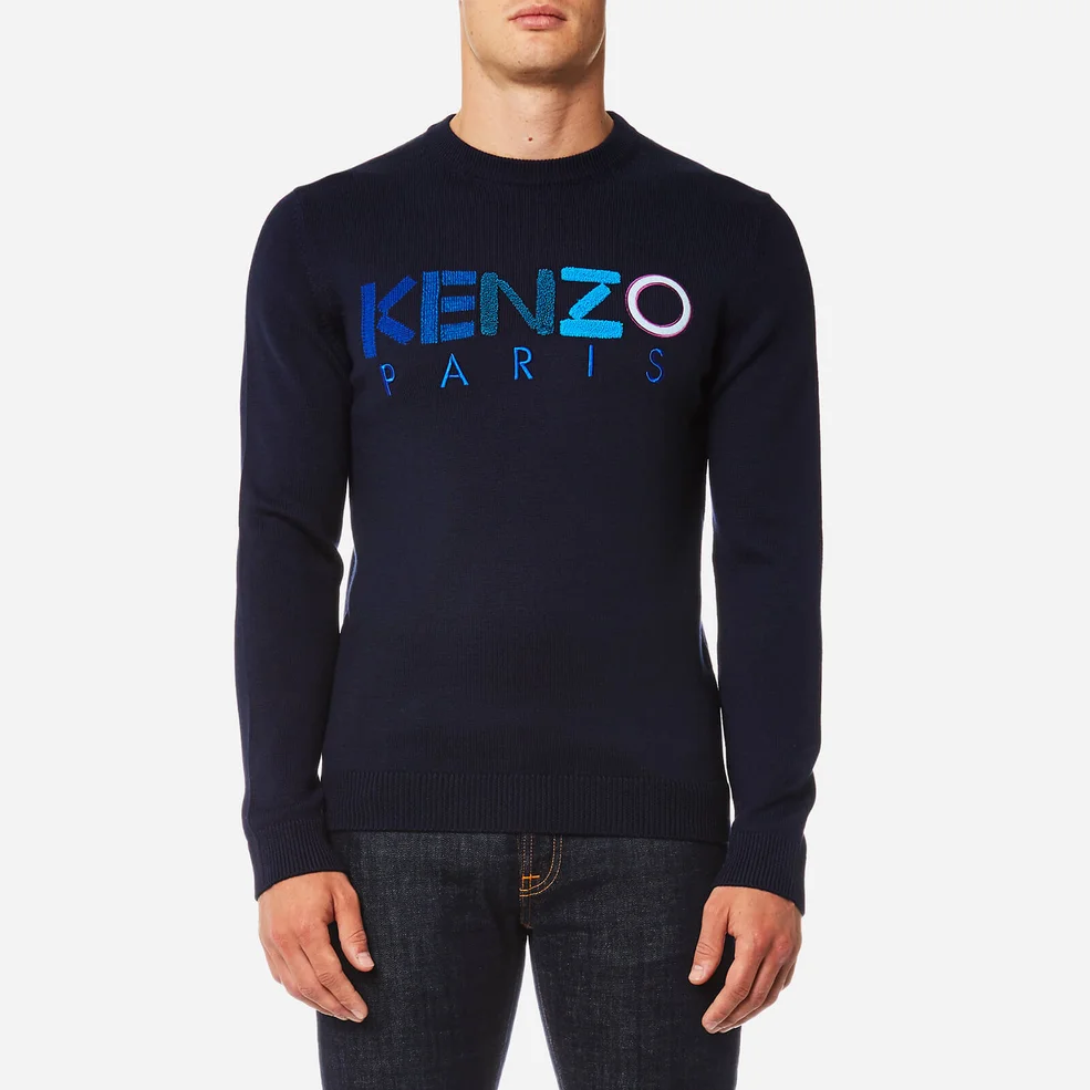 KENZO Men's Logo Sweatshirt - Navy Blue Image 1