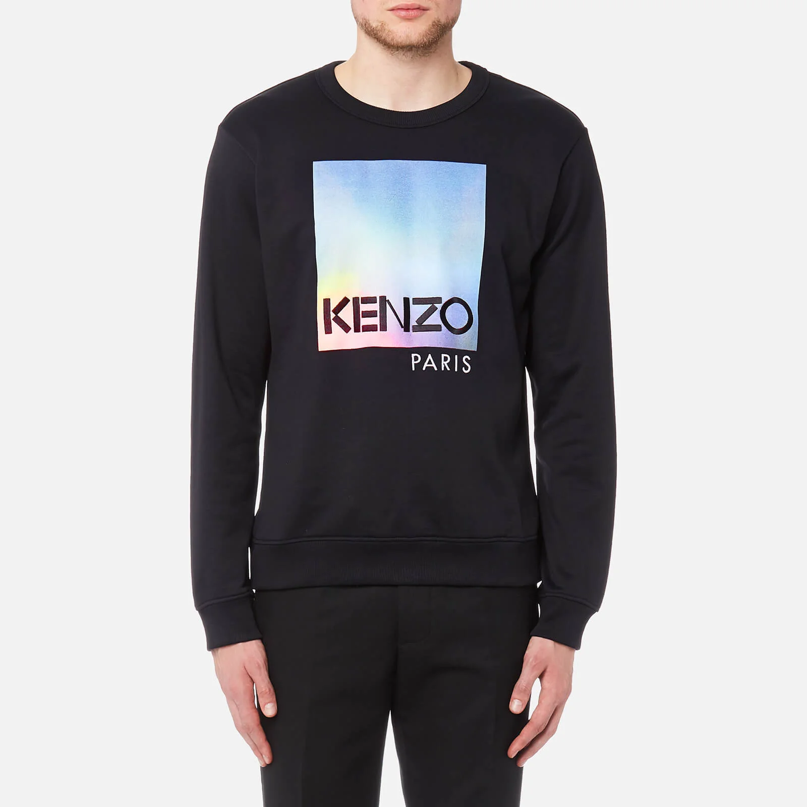 KENZO Men's Embroidered Degrade Sweatshirt - Black Image 1