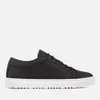 ETQ. Men's Low 1 Rugged Full Grain Leather Trainers - Black - Image 1