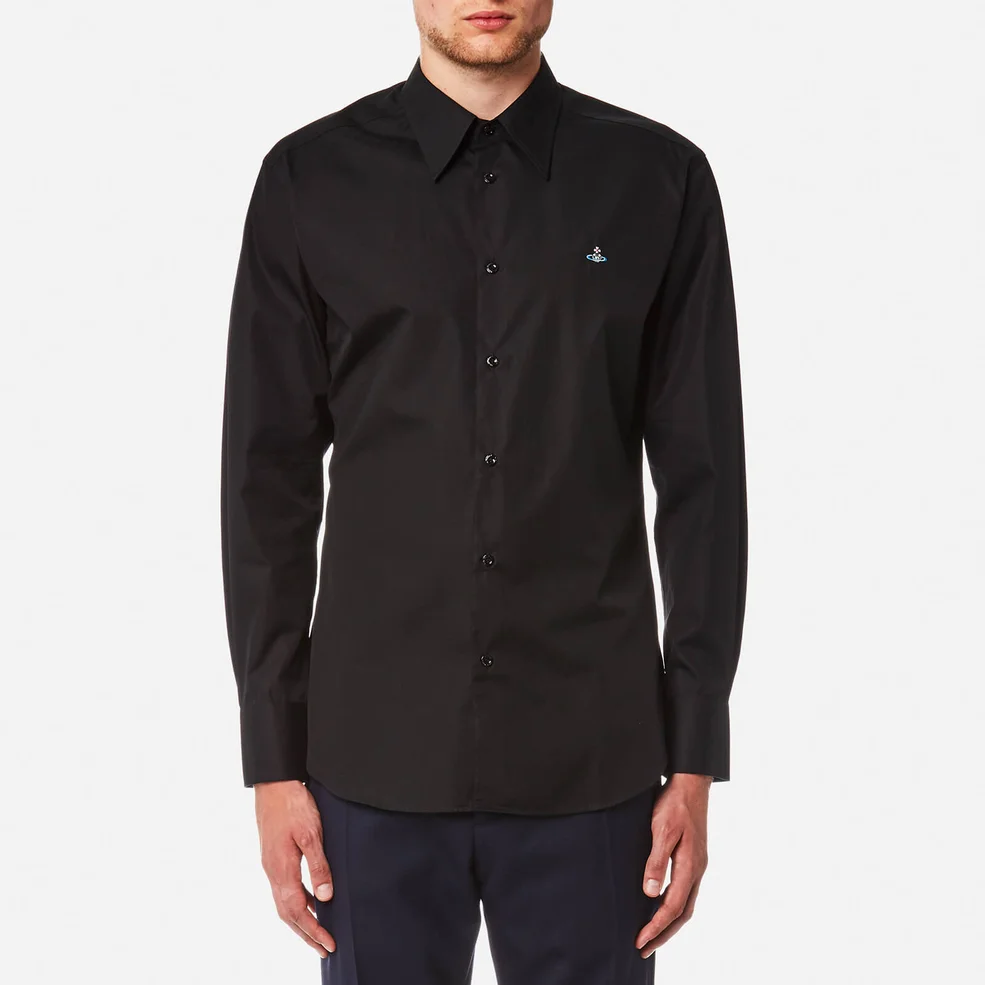 Vivienne Westwood Men's New Poplin Classic Cutaway Shirt - Black Image 1