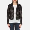 Barbour International Women's International Stroma Leather Jacket - Black - Image 1