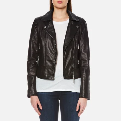 Barbour International Women's International Stroma Leather Jacket - Black