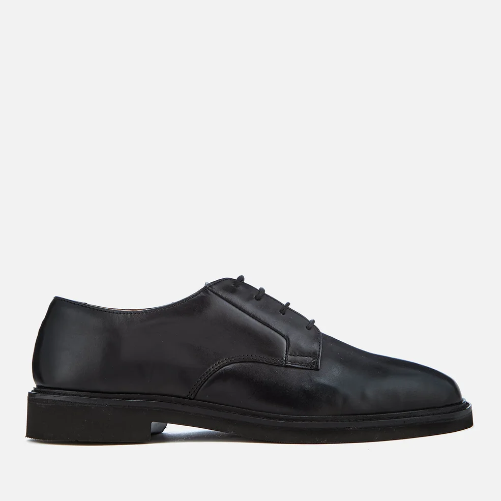 Hudson London Men's Ives Leather Light Derby Shoes - Black Image 1