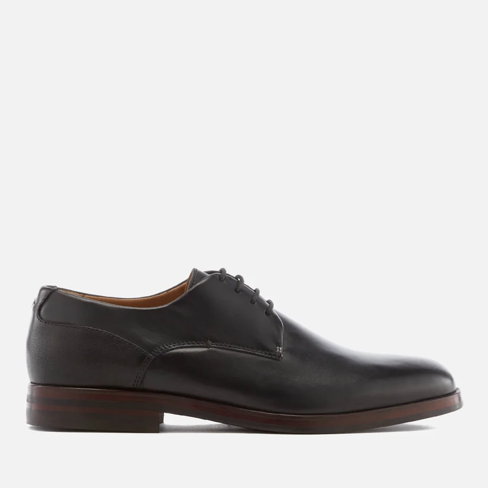 Hudson London Men's Enrico Leather Derby Shoes - Black Image 1