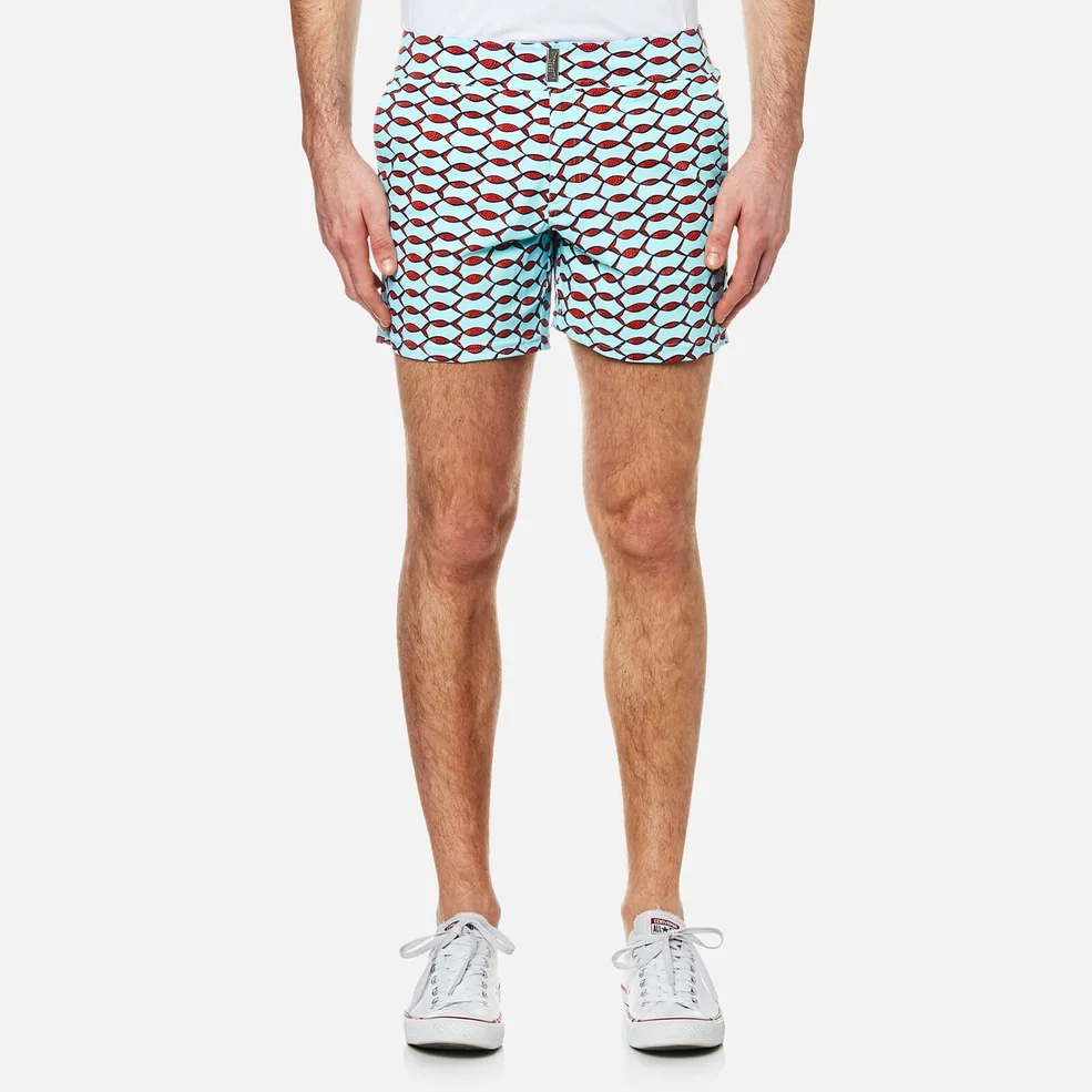 Vilebrequin Men's Merise All Over Print Swim Shorts - Fish Net Image 1