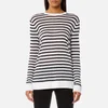 T by Alexander Wang Women's Long Sleeve Crew Neck T-Shirt - Ink/Ivory - Image 1