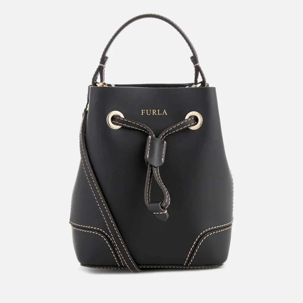 Furla Women's Stacy Mini Drawstring Bag - Black Image 1