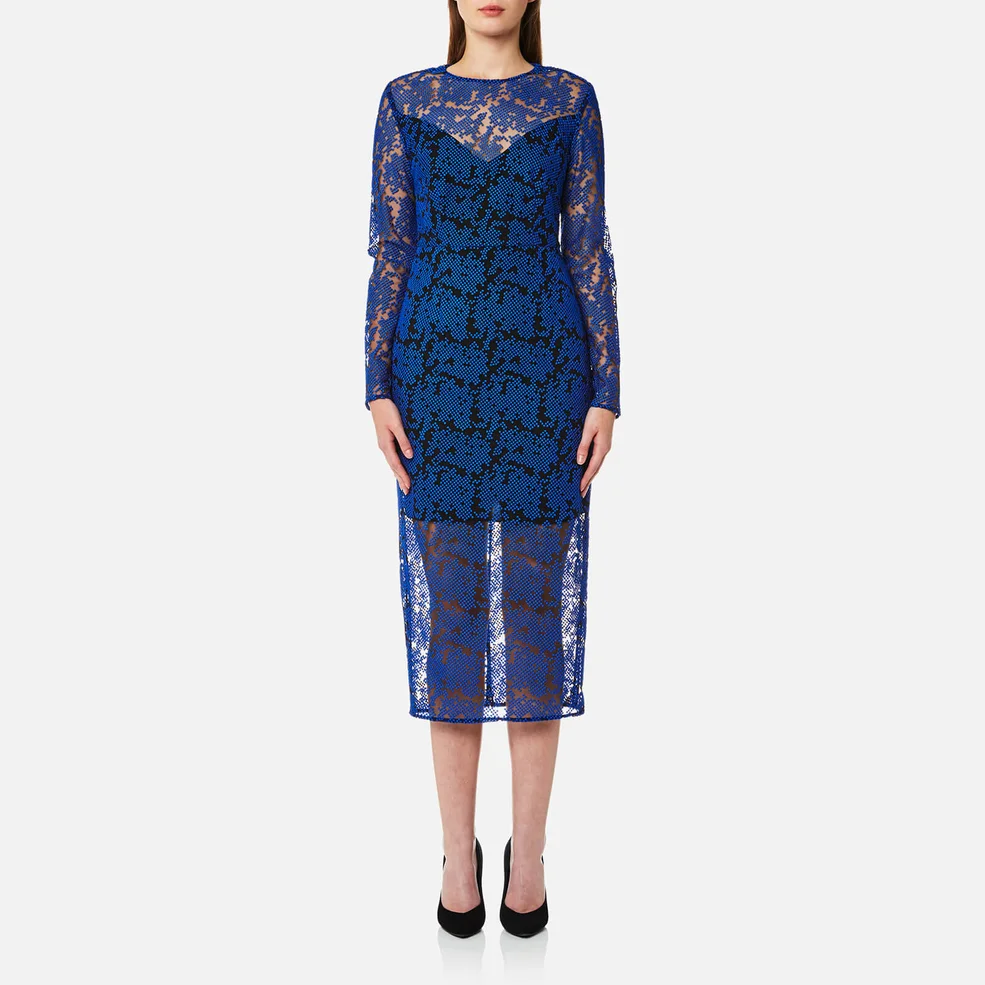 Diane von Furstenberg Women's Tailored Midi Dress - Klein Blue Image 1