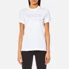 Love Moschino Women's 100 Percent Crystal Logo T-Shirt - White - Image 1