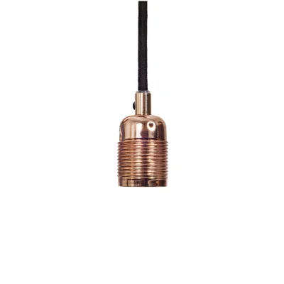 Frama E27 Pendant - Copper - Black Cable