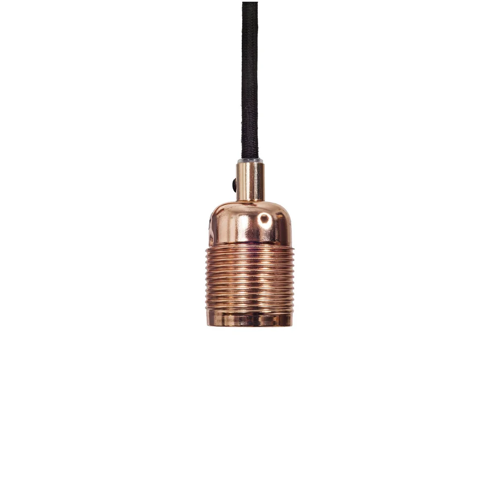 Frama E27 Pendant - Copper - Black Cable Image 1