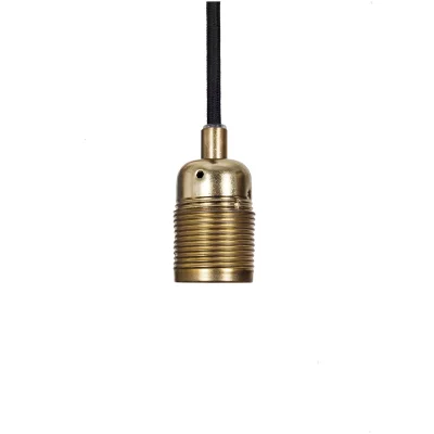Frama E27 Pendant - Bronze - Black Cable
