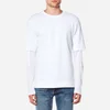 Helmut Lang Men's Vertical Logo Terry T-Shirt - White - Image 1
