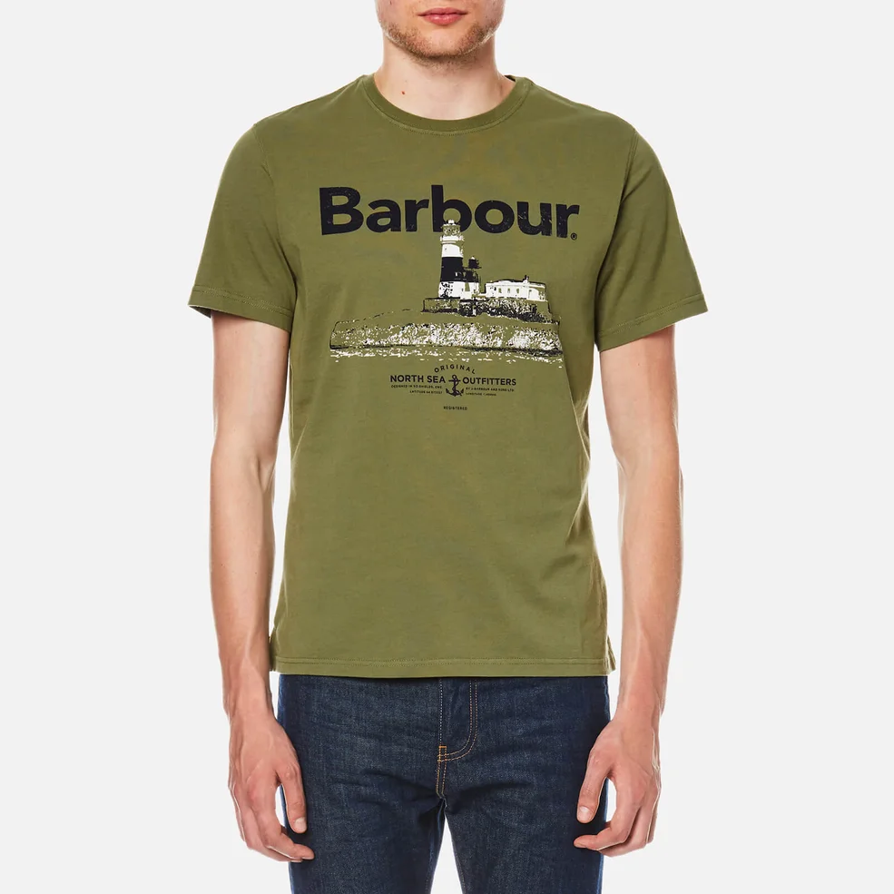 Barbour Men's Padstow T-Shirt - Burnt Olive Image 1
