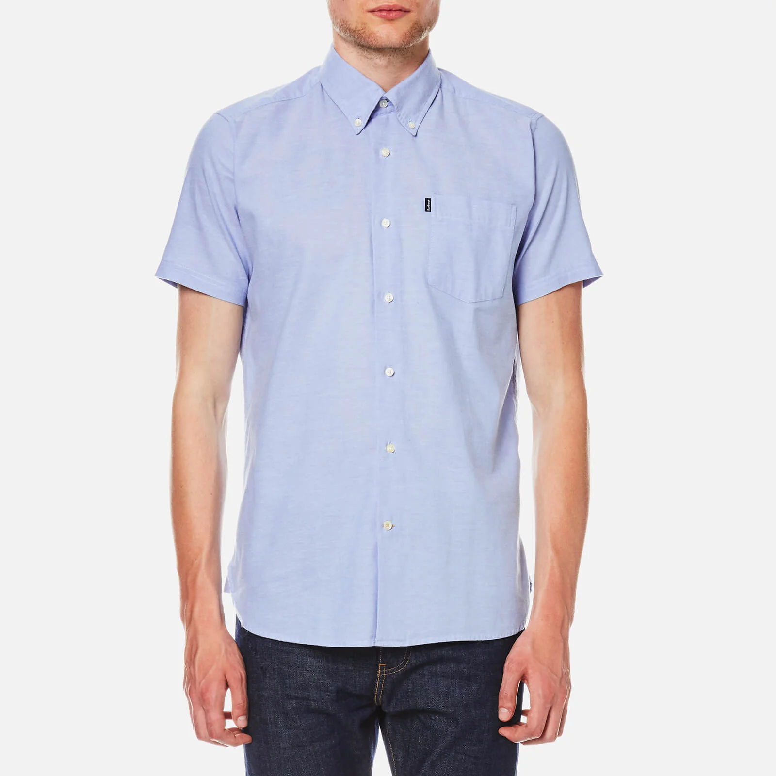 Barbour Men's Casey Short Sleeve Shirt - Blue Image 1