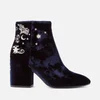 Ash Women's Elixir Velvet Heeled Ankle Boots - Midnight - Image 1