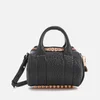 Alexander Wang Women's Mini Rockie Pebbled Leather Bag with Rose Gold Studs - Black - Image 1