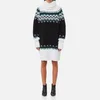 MM6 Maison Margiela Women's Oversized Icelandic Knitted Jumper Dress - Mixed Black/White - Image 1