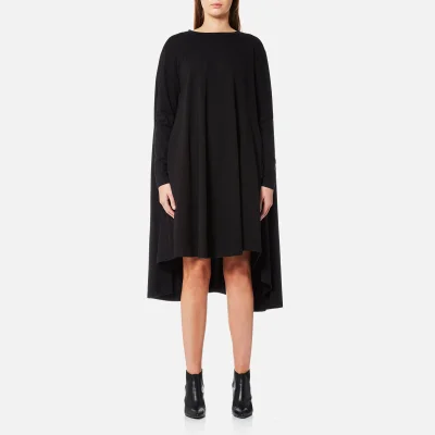 MM6 Maison Margiela Women's Vintage Wash Long Sleeve Oversized Dress - Black