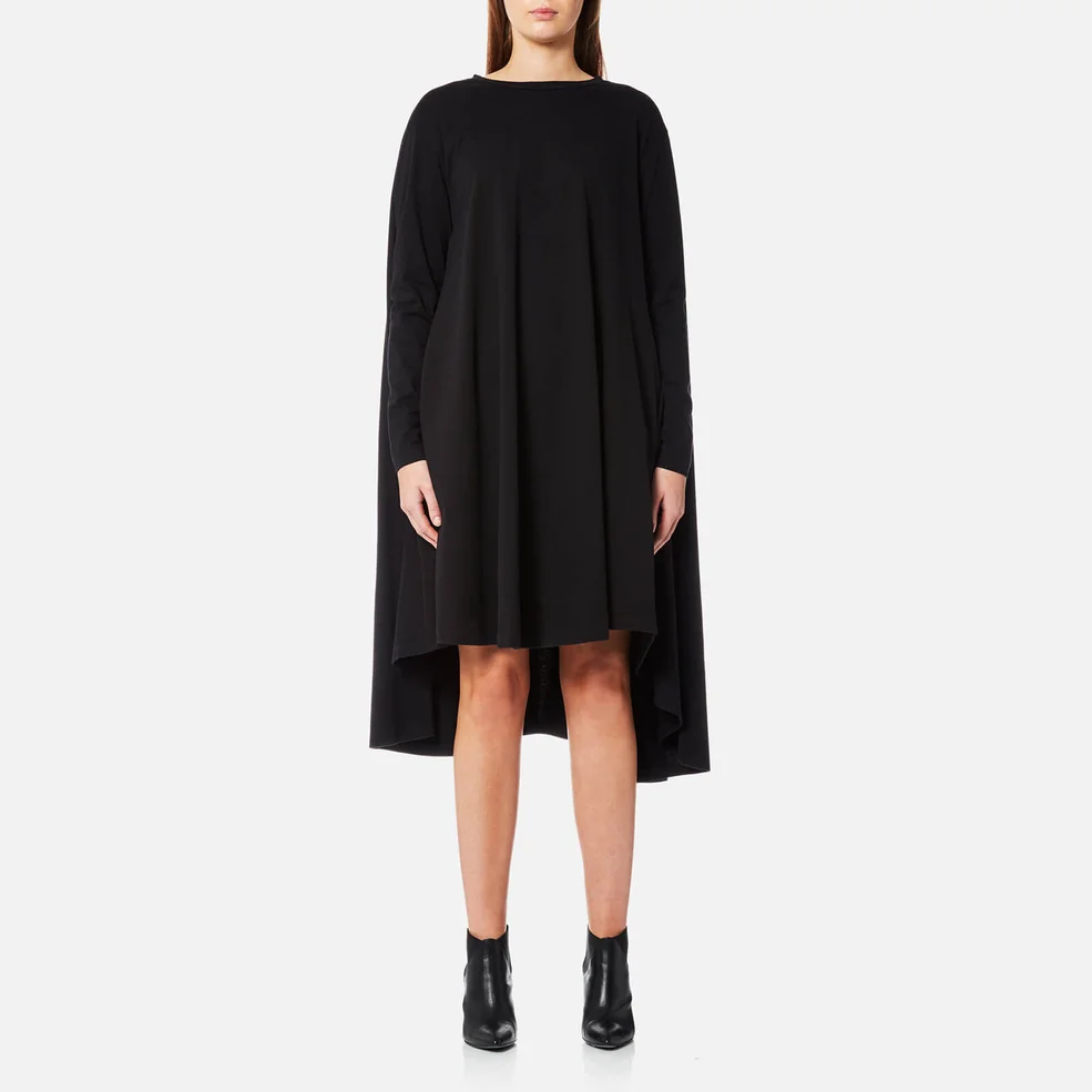 MM6 Maison Margiela Women's Vintage Wash Long Sleeve Oversized Dress - Black Image 1