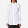MM6 Maison Margiela Women's Parachute Poplin Shirt with Tie Pearls - White - Image 1