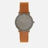 Nixon Men's The Porter Leather Watch - Gunmetal/Charcoal/Taupe - Image 1