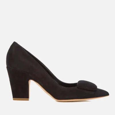 Rupert Sanderson Women's Pierrot Suede Heeled Court Shoes - Black