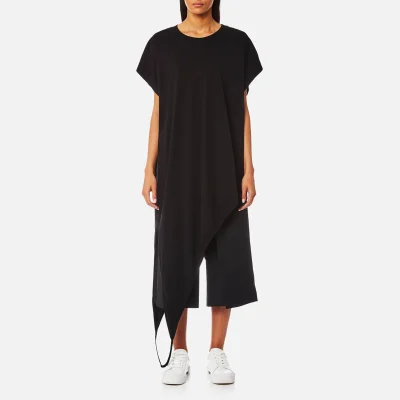 MM6 Maison Margiela Women's Asymmetric Long T-Shirt Dress - Black